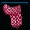 Pink checkered saddle