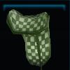 Green checkered saddle