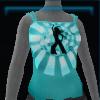 Blue dancing top