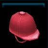 Raspberry red riding helmet