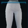 White three-quarter pants