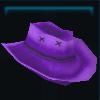 Purple cowboy hat