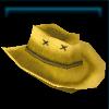 Lion gold cowboy hat