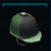 Green patterned helmet