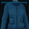 Blue quilted jacket