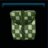 Green checkered saddlebag