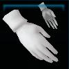 Exclusive white riding gloves