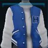Blue baseball jacket