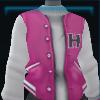 Pink baseball jacket