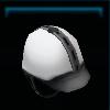 White competition helmet