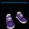 Purple sneakers
