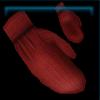 Wine-red mittens