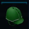 Green competition helmet