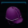 Purple competition helmet