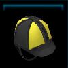 Yellow galloping helmet