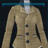 Beige checkered riding jacket
