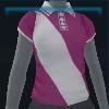 Pink and white polo shirt