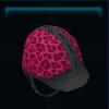 Pink leopard helmet