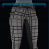 Gray patterned riding pants