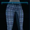 Blue patterned riding pants