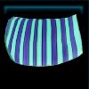 Blue-striped candy cane saddle pad