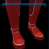 Red sports boots