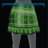 Green checkered skirt