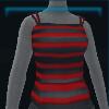 Red striped top