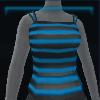 Blue striped top
