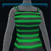 Green striped top