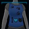 Blue cat t-shirt