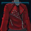 Red leather jacket