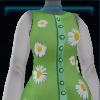 Green flower-patterned dress