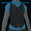 Waistcoat with blue shirt