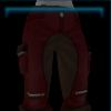 Red farm pants