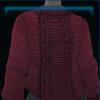 Red knitted Valedale sweater