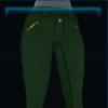 Green suede riding pants