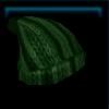 Green knitted hat