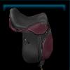 Burgundy fall saddle