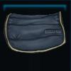 Lined black saddle pad