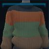 Knitted sweater with Valedale stripes