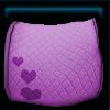 Purple friendship saddle pad