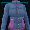 Blue and pink lined jacket