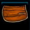 Thick orange saddle pad