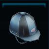 Blue equestrian helmet