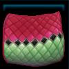 Pink and green sorbet saddle pad