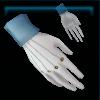White boutique gloves