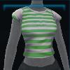 Green striped t-shirt