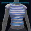 Blue striped t-shirt