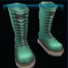 Green riding instructor boots
